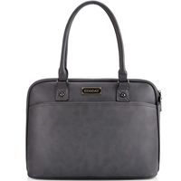 Laptop Bag with Full Zipper Open,Laptop Tote Bag for Women Business,13,14,15.6 Inch Briefcase,Gray