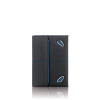 Solo Tech Booklet Tablet Case Black with Blue Trim One Size