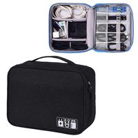 KOBWA Extra Large Electronic Organizer,Travel Universal Cable Organizer Cases Electronics Accessories Storage Bag for 9.7 Inch Tablet, Cables, Chargers, Memory Cards, Mobile Hard Drive,Kindle