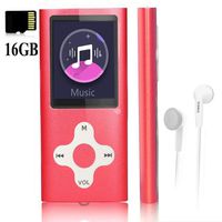 Mp3 Player,Music Player with a 16 GB Memory Card Portable Digital Music Player/Video/Voice Record/FM Radio/E-Book Reader/Photo Viewer/1.8 LCD