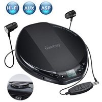 Portable CD Player for Car HiFi Lossless Small CD Player with Headphone CD Discman Compact Disc Personal Walkman Player Shockproof Anti-Skip