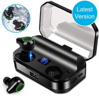 Wireless Earbuds Bluetooth 5.0 Headphones IPX7 Waterproof Wireless Earphones Sports Headset HiFi 6D Surround Stereo Auto Pairing DSP Noise-Canceling Headphones with 7000 mAh Charging Case