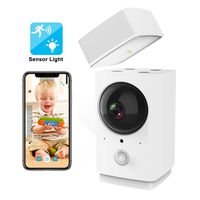 Indoor WiFi Camera with Sensor Light, Rreslicam 1080P 360-degree Wireless IP Camera, Home Security Camera, Pet Nanny Cam Baby Monitor,Motion Tracking,IR Night Vision,Two-Way Audio,Work with Aleax