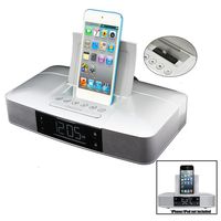 Capello Stereo FM Clock Alarm Radio with Lightning Dock for iPhone 5/5S and 6 Electronic Accessories