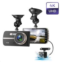 Dash Camera 1080P, EIVOTOR Car Camera DVR 4 Inch LCD Screen Full HD 140 ° Dual DashCam Front Rear Wide Angle Car Recorder with G-Sensor Night Vision Motion Detection WDR Parking Monitor Loop Recording