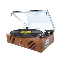 Record Player-13 in 1 Turntable with Speakers Vinyl Recording LP Bluetooth USB TF Card FM Radio Aux Input RCA Line Out and Headphone Jack
