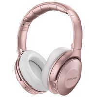 Mpow Active Noise Cancelling Headphones, [2019 Upgraded] H17 Bluetooth Headphones Over Ear with Quick Charge, Soft Genuine Protein Earpads, Hi-Fi Deep Bass, CVC 6.0 Mic, 30H Playtime for TV/Travel