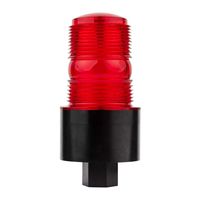 Tomar 490S-120-R Microstrobe 1/2"-14 NPT Female Pipe Mount Base, 120VAC (Red, 1/2" Female Pipe Mount (120 VAC))