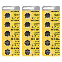 Toshiba CR1616 Battery 3V Lithium Coin Cell (15 Batteries)