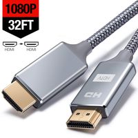 HDMI Cable/HDMI Cord - 32 Feet (10 M) - Nylon Braided - Supports Ultra HD, 1080p, Ethernet and Audio Return-Xbox Playstation PS3 PS4 PC Apple TV
