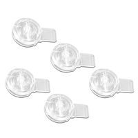 FarBoat 5Pcs 48mm/2inch Plastic Clear Acrylic Lock Hasp Mini Buckle Latch Transparent Hinge Hasps Box