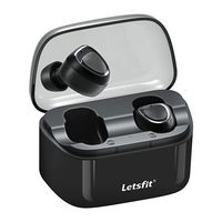 Letsfit Wireless Earbuds, Bluetooth 5.0 Headphones with Built-in Mic, True Wireless in-Ear Earbuds HD Stereo Sound, Bluetooth Earbuds for Running