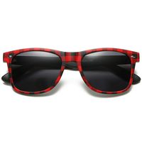Polarspex Polarized 80's Retro Classic Trendy Stylish Sunglasses for Men Women (Buffalo Plaid | Smoke, 52)