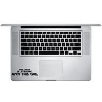 The Sass is Strong with This One Star Wars Inspired Vinyl Sticker Laptop Keyboard Inside Corner iPhone Cell Decal (3.5" Wide)