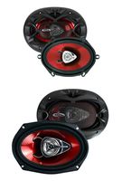 2) Boss CH5720 5x7" 225 Watt + 2) CH6920 6x9" 350 Watt 2-Way Car Audio Speakers