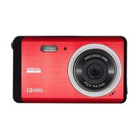 Digital Camera for Beginners, Vmotal 12MP 3.0" LCD Rechargeable HD Digital Video Camera, Lightweight Point and Shoot Digital Camera for Kids/Teenagers/Students (Red)