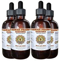 Garcinia Liquid Extract, Organic Garcinia (Garcinia indica) Dried Fruit Tincture 4x4 oz