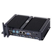 Fanless Industrial PC Win.7 1037U/1007U 4 COM 2 Intel Nics 4G RAM 64G SSD I2