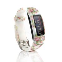 honecumi Replacement Bands Compatible with Garmin Vivofit 2 Watch Band Strap Bracelet-Colorful Soft Silicone Wrist Band Strap Accessory for Men & Women-Metal Clasp Bands-Free Size