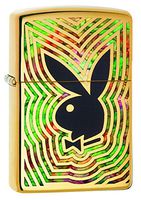 Zippo Brass Fusion Playboys Signature Logo Lighter
