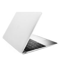 TOP CASE - Classic Series Rubberized Hard Case Compatible MacBook 12" Retina Display Model A1534 (Release 2015) - Matte Clear