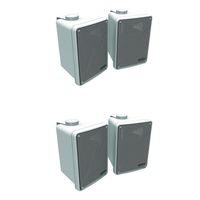 KICKER 4 KB6000 6.5" White Full-Range Indoor/Outdoor/Marine Speakers 11KB6000W