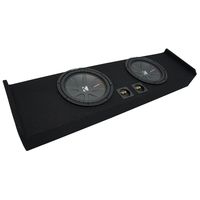 Compatible with 2009-2015 Ford F-150 Super Crew Truck Kicker CompR CWR10 Dual 10" Sub Box Enclosure - Final 2 Ohm