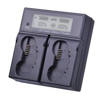 Batmax Smart LCD Dual Fast Charger for Nikon EN-EL18, EN-EL18a Battery; MH-26, MH-26a, MH26 and Nikon D4, D4S, D5 Digital SLR Camera