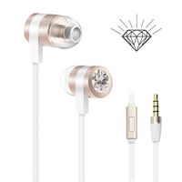 Earbuds with Microphone, LUXEAR in-Ear Stereo Headset Earphones with Remote Control Clear Sound, Noise-isolating, Ergonomic Comfort-fit, for All Android Smartphone(Gold)