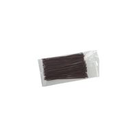 Cobra Ties 8" x 40lb (225 x 3.5mm) Intermediate Zip Ties, Brown, Bag of 100
