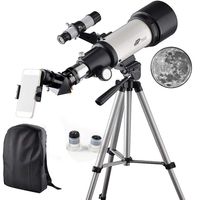 Telescope 70mm Apeture 400mm AZ Refractor Scope- Travel Scope for Kids and Beginners with Backpack, Tripod and Smartphone Adapter to View Moon and Planet