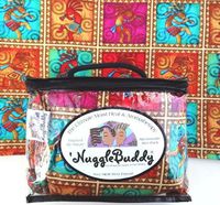 'NUGGLEBUDDY Microwavable Moist Heat & Aromatherapy Organic Rice Pack. Whimsical Southwestern Kokopelli Fabric. SWEET LAVENDER Aromatherapy!