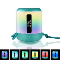 Wireless Bluetooth Speaker, Xuantoing, Light Changing, Portable LED Bluetooth Speaker,Handsfree/Phone/PC/MicroSD/USB Disk/AUX-in Supported,Black 156