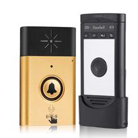 Wireless Intercom Doorbells Two-way Portable Walkie-Talkie Operating at Over 600 feet for Home and Offfice Include 1 Receiver Talk Home Doorbell Intercom Kit.(Gold)