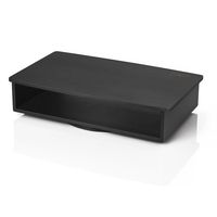 Prosumer's Choice Bamboo 360 Rotating 2 Tier TV Swivel Stand for Flat Screens - Black