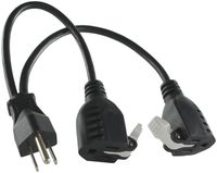 Conntek 06260 1 to 2 Power Splitter with Snap Pop