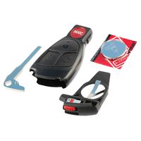 Key Fob Keyless Entry Remote Shell Case & Pad fits Mercedes C Class, CLK, CLS, E Class, G Class, Slk Class, AMG