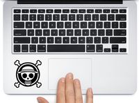 2 x One Piece Animation Logo Japanese Cartoon Car Truck SUV Mac Book Laptop Tool Box Wall Window Decal Sticker Approx. 3 Inches Black