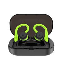 True Wireless Earbuds Bluetooth 5.0 Headphones with Mic HiFi Bass IPX7 Waterproof TWS Stereo Headsets Noise Cancelling Earphones up to 15 Hours with Battery Charging Case (Green)