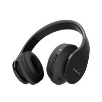 Keepax Wireless Stereo Headsets Bluetooth Over Ear Headphones, Hi-Fi Stereo Headset,Soft Memory-Protein Earmuffs, Foldable, Built-in Microphone and Wired Mode for PC Cell Phones TV