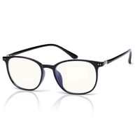 SIPHEW Anti Blue Light Glasse 0.0 Magnification-Anti Glare Relieve Eyes Fatigue and Headache-Blue Light Blocking Glasses (Black)