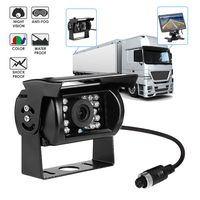 MASO Truck Rearview Backup Cameras with 10M Cable, Waterproof 18 IR LEDs 170 Degree 4 Pins High Definition CCD Vehicle Reversing Camera for Heavy Duty Car Van Trailer Bus Caravans ...