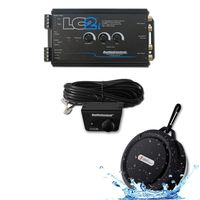 AudioControl LC2i 2 Channel Line Out Converter with Accubass and Subwoofer Control and ACR-1 Dash Remote with DiscountCentralOnline WB12 Bluetooth Speakers