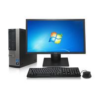 Dell Optiplex 9010 Desktop Computer - Intel Core i7 3.8GHz, 16GB DDR3, New 1TB SSD, Windows 7 Pro 64-Bit, WiFi + New 24" LCD Monitor (Renewed)