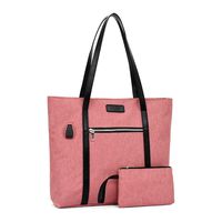 Laptop Tote Bag| Usb 15.6 Large Work| By Spexsplus (Pink)