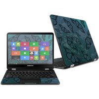 MightySkins Skin Compatible with Samsung Chromebook Pro 12.3" - Dark Butterfly | Protective, Durable, and Unique Vinyl Decal wrap Cover | Easy to Apply, Remove, and Change Styles | Made in The USA