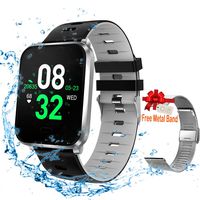 Upgraded Smart Watch, Fitness Tracker Compatible Android & IOS with Heart Rate & Blood Pressure & Sleep Monitor. Waterproof Activity Tracker with Step & Calorie Counter & Info Reminder for Men Women