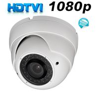 Ezdiyworld-HD TVI 2 MP Indoor/Outdoor Turret Dome Camera,1/2.7" CMOS 1080P HD 2.8-12 mm,Also Works with analog's DVR White Color