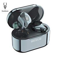 True Wireless Earbuds Bluetooth 5.0 Headphones - Sabbat Stereo Deep Bass Wireless Headphones for Sport/Workout/Music, Noise Cancelling Bluetooth Headset for Sumsung Galaxy/iPhone/iOS/Android