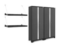 NewAge Products Bold Series 3.0 Gray 2 Piece Set, Garage Cabinets, 50672